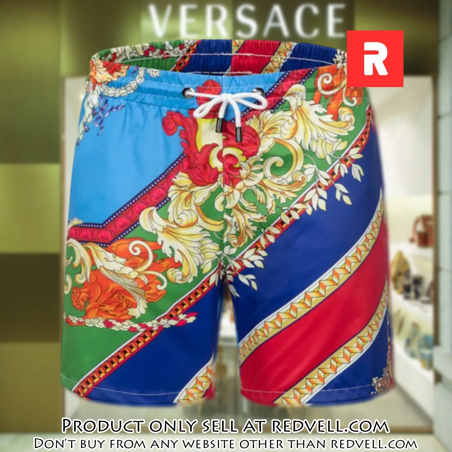 Versace hot new 3d luxury all over print shorts pants for men rv4631778